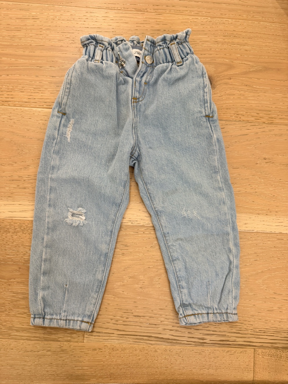 Zara Light Blue Distressed Kids Jeans